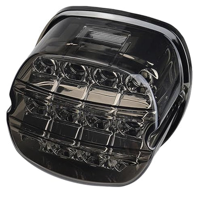 Black Strobing LED Tail Light Upgrade HD Tail Lights Assemblies for Harley Dyna Road King Electra Glide Street Bob Touring, harley davidson parts, led lights for motorcycles（Black） - color: Black