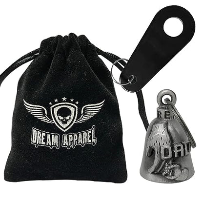 Dream Apparel Motorcycle Bell Guardian Angel Drive Away Gremlin, Biker Bell for Men Women Rider Riding, Good Luck Gift - color: Dad