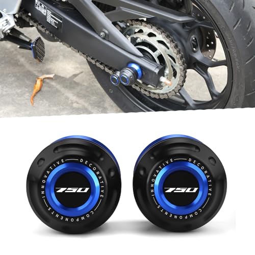 Motorcycle 2025 CB750 Rear Fork Sliders Fit For CB750-2023 2024 2025 All Year Wheel Axle Frame Sliders 2023 CB750 Wheel Protect 2024 CB750 Accessoris 2025 CB750 Accessoris 2024 Blue - color: blue, size: Rear-CB750