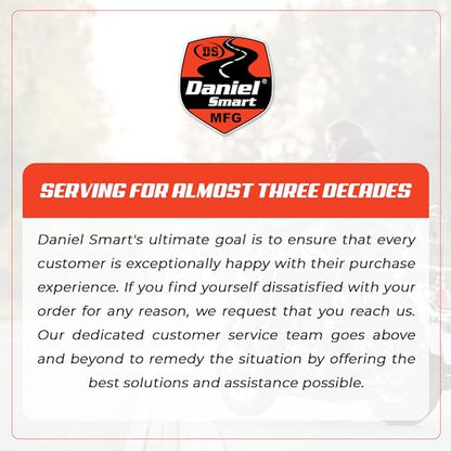 Daniel Smart Motorcycle Tool & Windshield Bag - Premium Synthetic Leather Pouch with Metal Buckle for Strong Hold | Durable & Waterproof - style: Ds5727