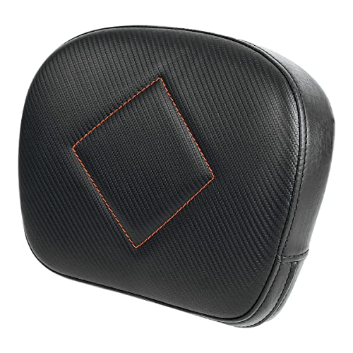 TCMT Detachable Sissy Bar Backrest Pad Fits For Harley 1997-2023 Touring Road King Electra Glide Street Glide Road Glide 2018-2023 Softail Slim FLSL Low Rider FXLR - color: Style P#2