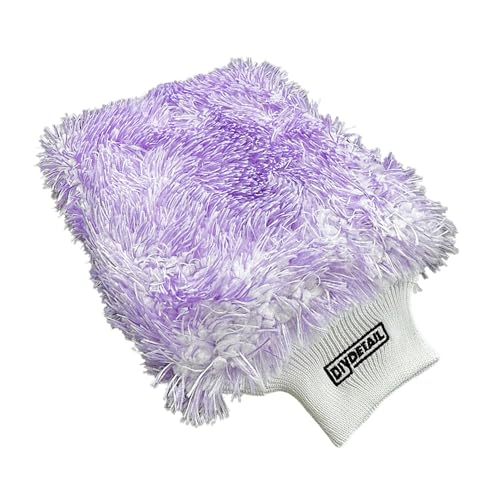 diy detail Incredible Microfiber Wash Mitt – Ultra-Soft Chenille Glove for Scratch-Free Car Washing, Detailing – High Suds Retention, Reusable & Machine Washable - 8" x 7"