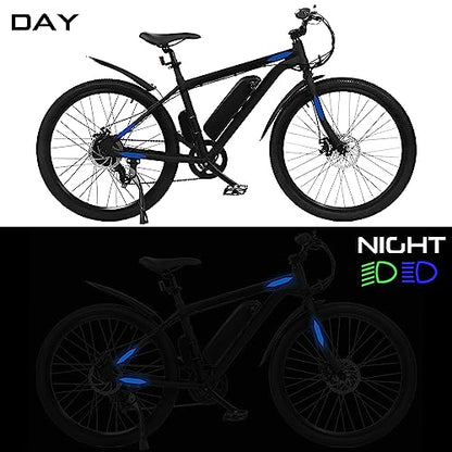 SlickMod - Reflective Hexagon Decal Sticker Stripes for Motorcycle Helmet - High Visibility Safety (3. Blue) - color: 3. Blue