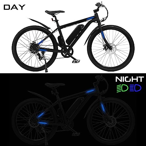SlickMod - Reflective Hexagon Decal Sticker Stripes for Motorcycle Helmet - High Visibility Safety (3. Blue) - color: 3. Blue