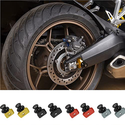 Motorcycle CNC Aluminum Rear Wheel Fork Axle Slider Swingarm Spools Stand Pick Up for H.onda CB650R CBR650R CB 650R CBR 650R CB 650 R CBR 650 R 2019 2020 2021 2022 2023 (Black) - color: Black