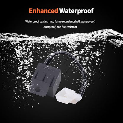 HiSport 2-Pin Electronic LED Flasher Relay Compatible with Most Honda, Kawasaki, Yamaha Motorcycles Fix Motorcycle Turn Signal Bulbs