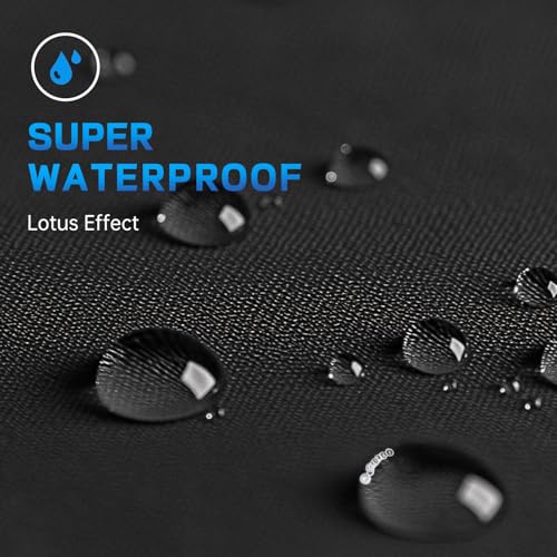Motorcycle Cover Waterproof Outdoor Storage with Lock-Holes, Zipper Storage Bag & Night Reflective Design, All Season Protection Powersports Vehicle Covers Fits up to 96.5" Motorcycles - size: 96.5"