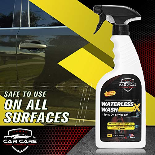 Waterless Wash X-Car Detailing, 16oz Spray | Quick Detailer, For Any Vehicle, Wash Without Water, Spray On & Wipe Off, Use Anywhere - size: 16 Ounce (Pack of 1)