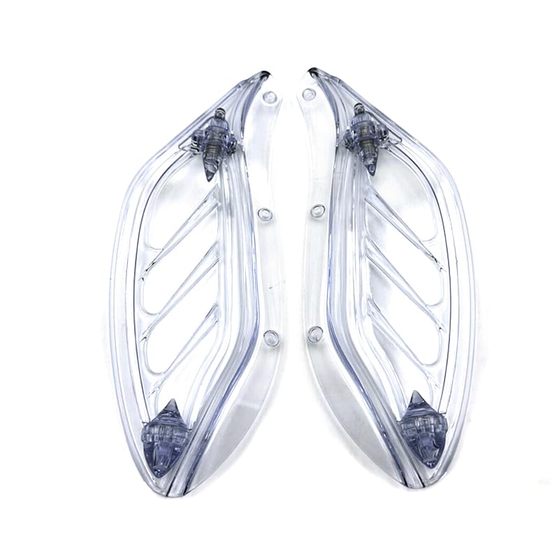 IZX fit for Harley Touring CVO Electra Street Glide Ultra Classic FLHX FLHTCSE Tri Glide Ultra Classic 96-13 Motorcycle Air Deflector Side Wing Windshield Fairing (Clear) - color: Clear