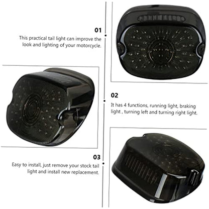 12v Motorcycle Tail Brake Light Turn Signal Function Led Rear Light for Motorcycle Modification and Safety