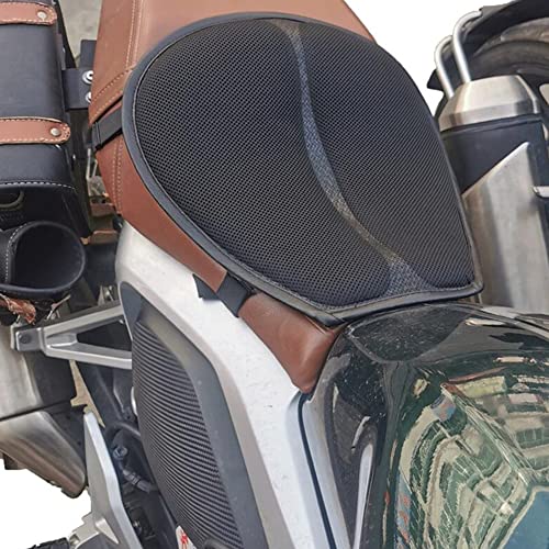Motorcycle Seat Cushion,Shock Absorption Motorcycle Seat Pad Breathable Seat Mat Motorbike Pressure Relief Cushion Motorcycle Accessories,37.5cmx35cm
