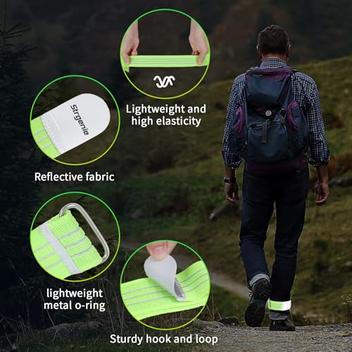 Cowboy Boot Straps, Adjustable Elastic Pant Leg Straps for Biking, Fishing, Hiking, Wading etc. - color: Green-4pcs