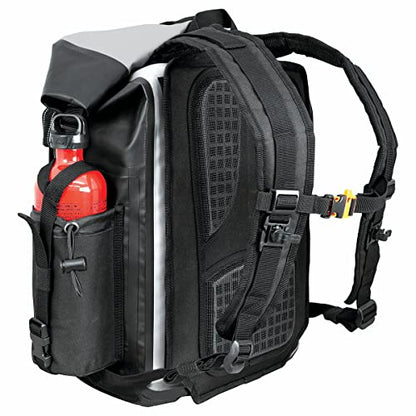 Nelson-Rigg Hurricane Waterproof Backpack/Tail Pack,Black/Gray, 30 Liters