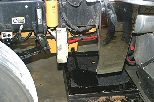Lisle 38780 22" Square No-Splatter Pad, Black - size: 22L x 22W inches