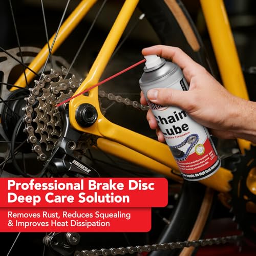 Chain Lubricant & Brake Cleaner Kit—Waterproof, Rust-Proof, Corrosion-Resistant Chain Lubricant + Chlorine-Free Brake Cleaner Spray | Suitable for Motorcycles, Bicycles, Cars, and All Vehicles