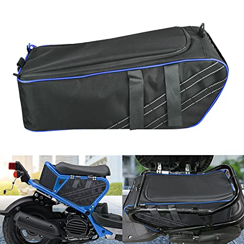Goldfire Under Seat Bag for Ruckus Saddlebag Tool Organizer Storage Bag Gear Bag with Shoulder Strap For All Ruckus Scooter Model Years Ruckus Storage Accessories(Blue Piping) - color: Blue