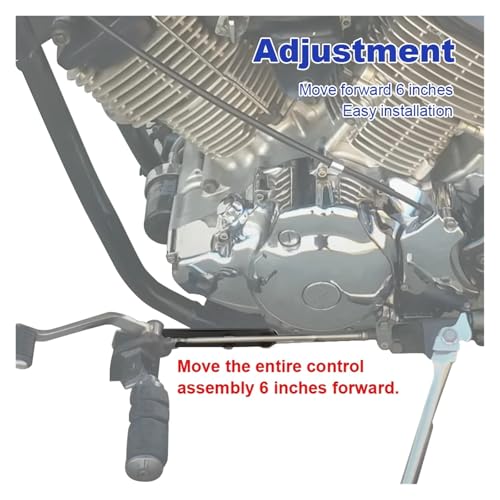 Motorcycle 6" Forward Control Footrest Extensions Pegs Floor Boards Footpegs Adjustable Set For Yamaha for V-Star 1100 1998-2008,Panel Accessories