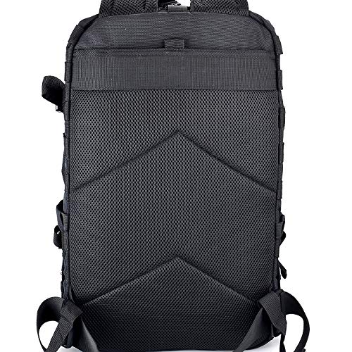 Goldfire Helmet Backpack for Motorcycle Riding Cycling Waterproof Large Capacity Daily Backpack with Helmet Holder Weather-Resistant Hiking Daypack Durable (V1)