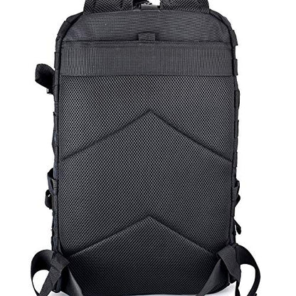Goldfire Helmet Backpack for Motorcycle Riding Cycling Waterproof Large Capacity Daily Backpack with Helmet Holder Weather-Resistant Hiking Daypack Durable (V1)