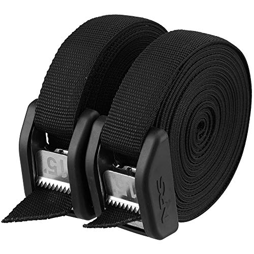 NRS 15' Buckle Bumper Strap Pair Stealth Black - color: Stealth Black, size: 15'