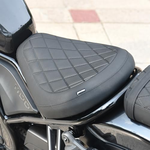 Motorcycle Rider Comfort Solo Seat Fit fot CMX1100 Rebel 1100 2021 2022 2023 2024 2025 2026, Front Driver Saddle Cushion Pillion Pad, Black - color: Front - Black