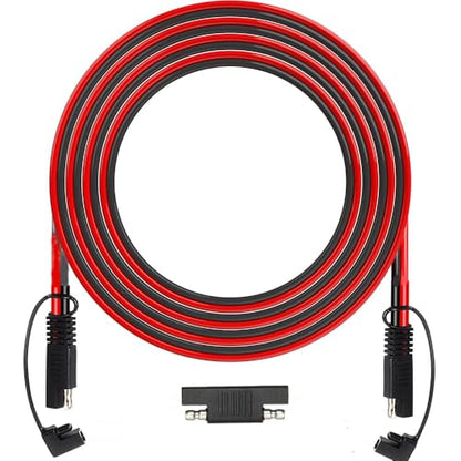 25FT SAE Extension Cable, SAE Connector with Dust Cover, Solar Wiring Adapters for Automotive RV Motorcycle Solar Panel Battery Charging.(16AWG) ﻿