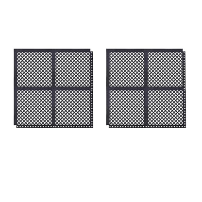 Durable Comfort Floor Mat - Anti-Slip Design for High Traffic Areas, Kitchen, Bar, Pool Decks - All-Weather Indoor/Outdoor Waterproof Mat (Easy Clean Surface) - size: 21"x21"- 8PCS(Anti-Silp Mat)