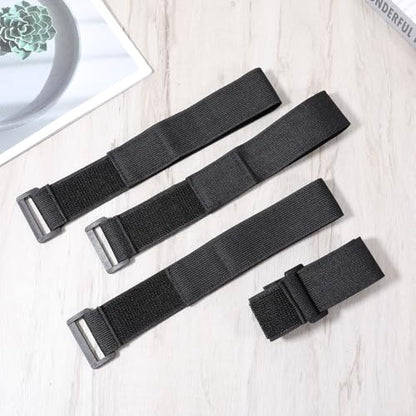 Giantree 4-Pack Boot Straps, Nylon Sports Straps, Adjustable Elastic Leg Strap, Adjustable Cycling Fishing Pants Safety Thigh Trouser Replacement Strap for Cycling, Fishing, Hiking, Wading