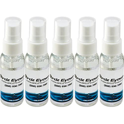 Birdz 5 Eyeglass Sunglass Lens Cleaner Cleaning Kit with Spray Cloth Tool Key Chain