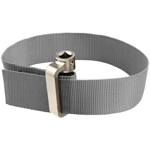 Oil Filter Strap Wrench - 1/2" Drive Filter Strap Wrench for Replace Auto Truck RV Motorcycle Oil Filter and Water Filter