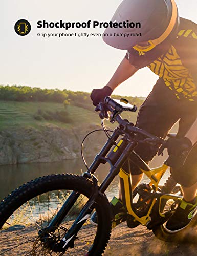 Lamicall Bike Phone Holder, Motorcycle Phone Holder – 360° Handlebar Mount with Rotation for iPhone 17 16 15 14 13 12 Pro Max Plus Mini XS XR X 8, Samsung, Huawei, 4.7-6.8 Inch Smartphones – Yellow - color: Yellow