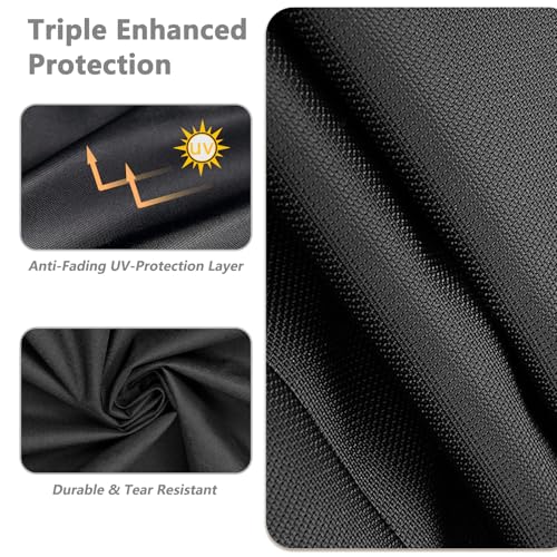 Full Enclosed Motorcycle Cover Waterproof,Heavy Duty 600D Oxford Outdoor Indoor Motorcycle Full Cover with All-Round Enclosed Zipper and Reflective Strips,Fits Most Heavy Duty Scooter Moped Motorcycle - size: 104"W x 43"D x 59"H