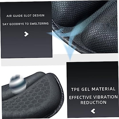 Luxshiny Motorcycle Seat Cushion Cover Gel Seat Pad for Motorbike Reusable Breathable