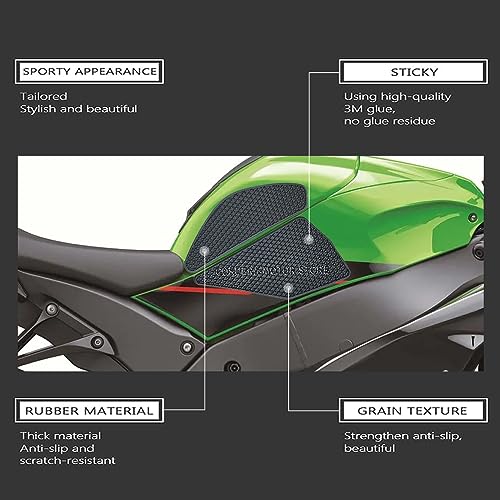 for ZX-10R ZX10R ZX 10R 2011-2019 Motorcycle Anti-Slip Tank Pad Stickers Side Gas Knee Grip Traction Pad Fuel Tank Sticker