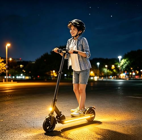 USB Battery Box COB LED Scooter Bike Ambient Light, 8 Lighting Modes, Waterproof No-Wiring Safety Warning Flexible Strip Light for Electric Scooter, Bicycle, Kids Balance Bike - color: Yellow