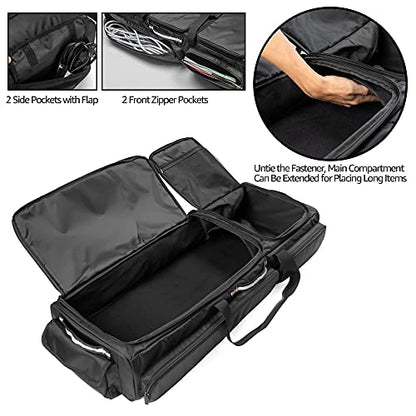 samdew Under Seat Storage Bag Fit for SuperCrew Cab & Crew Cab, Back Seat Double-Compartment Organizer for Truck, Practical Underseat Tool Box with Inner Dividers & Multiple Pockets (Patented Design)
