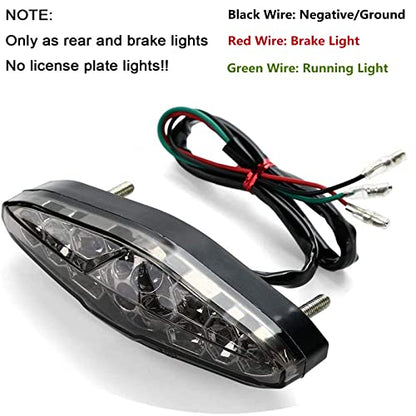 CICMOD Motorcycle Led Brake Running Tail Light 12V Universal for Quad ATV Dirt Bike Custom Chopper