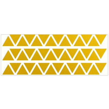 LiteMark Reflective Triangle Sticker for Bike, Helmet, Yellow, 1 Inch - Pack of 42 Pcs - color: Yellow