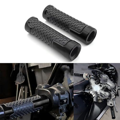 Motorcycle Handlebar Grips,CNC Aluminum Rubber Hand Grips