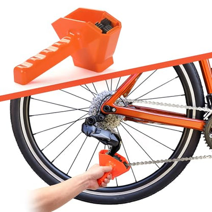 Revolutionary Soak Action Bike Chain Cleaner, Deep Clean in 3 Mins, No Assembly, Ready to Use, All-in-One Tool for MTB & Road Bikes