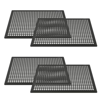 36" Anti Fatigue Large Rubber Floor Mat, Commercial Grade Grease Resistant Kitchen Mat with Drainage Holes for Restaurants,Bars,Commercial,Kitchens,Garages,Black(4 PCS) - size: 36"x24"-4PCS(Anti-Silp Mat)
