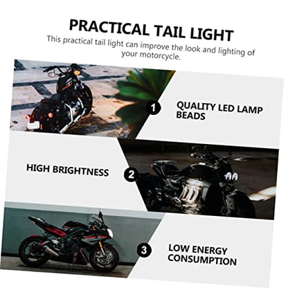 12v Motorcycle Tail Brake Light Turn Signal Function Led Rear Light for Motorcycle Modification and Safety