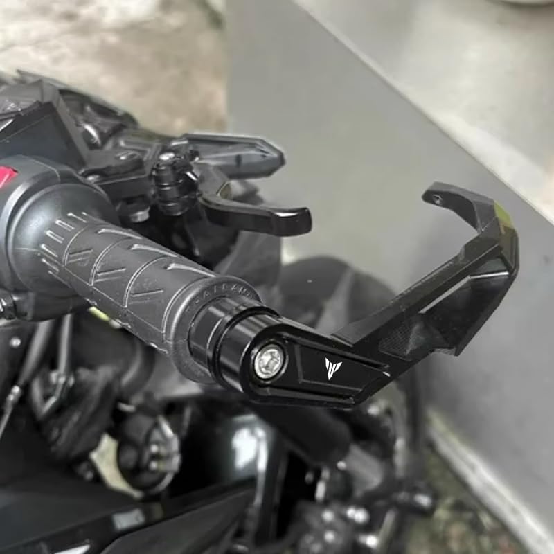 Compatible with MT-07 MT07 MT 07 FZ07 2025 2026 MT-09 MT09 MT 09 FZ09 2021-2024 2025 2026 Motorcycle Accessories CNC Handlebar Brake Clutch Levers Hand Guard Protector (Red) - color: Red