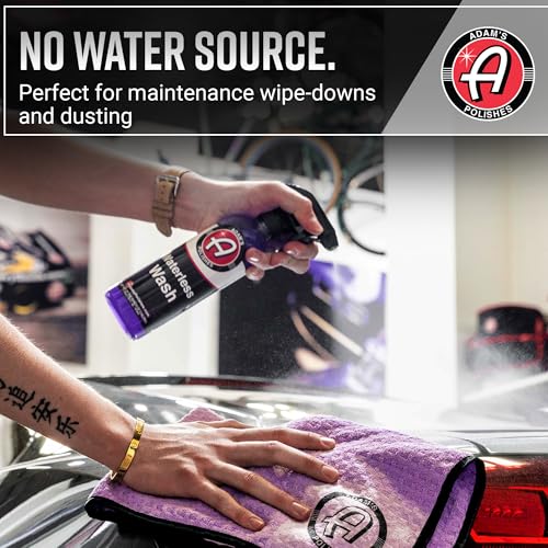 Adam's Polishes Waterless Wash (16oz) - Car Cleaning Car Wash Spray for Car Detailing | Safe Ultra Slick Lubricating Formula, Boat, Motorcycle, RV | No Garden Hose, Wash Soap or Foam Cannon Needed - size: 16 fl. oz