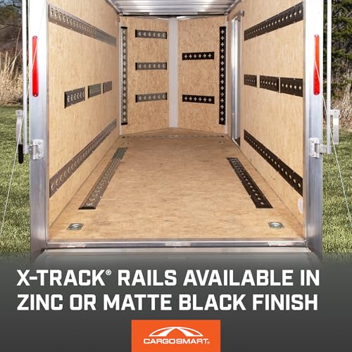 CargoSmart X-Track Rail - 24in Matte Black, Model# 1787 - color: Matte Black, style: 24" - 1 Pk