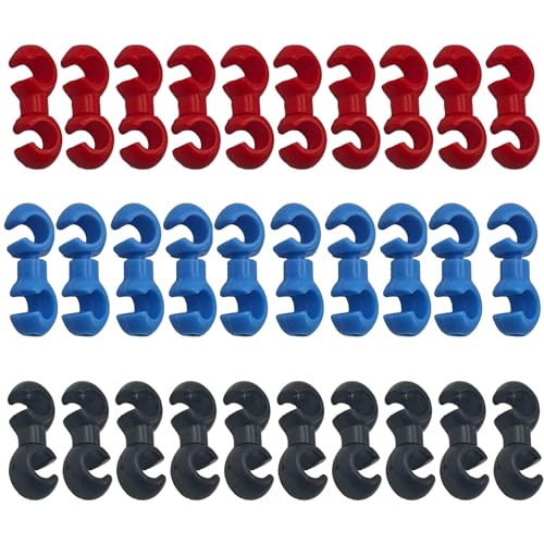 Black Bike Cable Clips - color: Colorful
