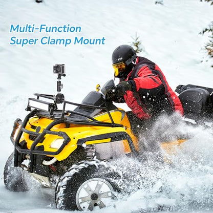 Super Clamp Camera Clamp Mount Monitor 360°Ballhead Magic Arm Double Ball Head Adapter with 1/4"-20 & 3/8"-16 Thread for Canon Nikon DSLR Camera/Gopro/LED Light Ronin-M/Ronin MX/FreeflyMOVI