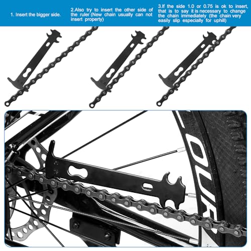 Bike Chain Repair Tool kit - Bicycle Chain Breaker Tool, Master Link Pliers, Chain Wear Checker for 7-11 and Single Speed Chains - style: Black