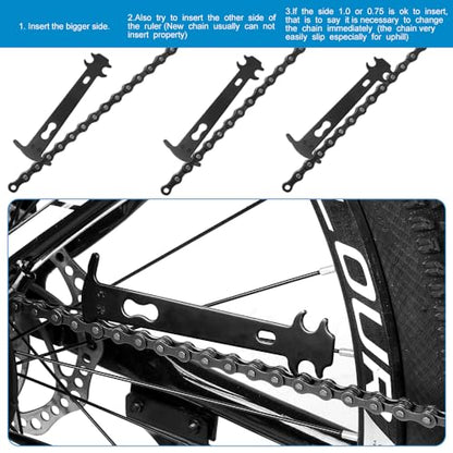 Bike Chain Repair Tool kit - Bicycle Chain Breaker Tool, Master Link Pliers, Chain Wear Checker for 7-11 and Single Speed Chains - style: Black