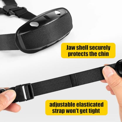 4Pack Universal Hard Hat Chin Strap, Y Shape Black Elastic Strap for Construction and Industrial Worker Hat, Black Helmet Elastic Straps for Bike Helmet